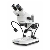 Stereo zoom microscope Trinocular Greenough; 0,7-4,5x; HWF10x20; 3W LED