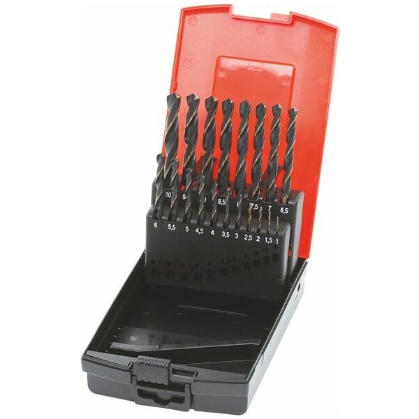 Jobber drill set HSS No. 114020 in a case  uncoated