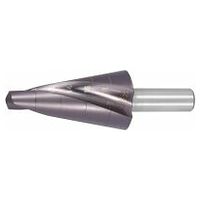 Precision taper sheet and tube drill with helical flute HSS  TiAlN