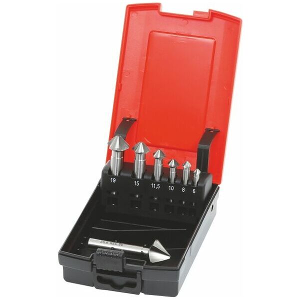 Countersink set No. 150175 in a case 90° 7