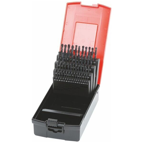 Jobber drill set HSS No. 114000 in a case  uncoated