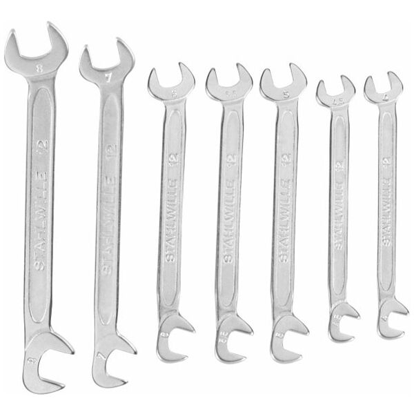 Small double open-ended spanner set 7