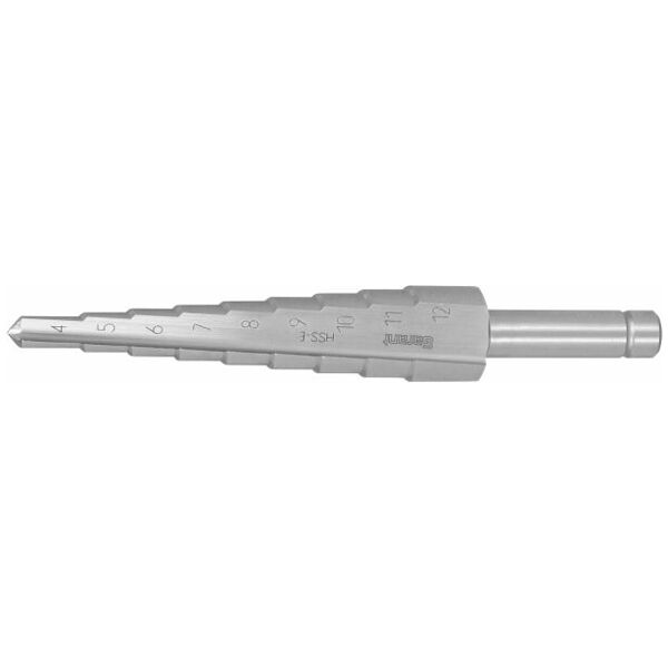 Stepped drill HSS-E  uncoated