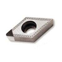 DCMT 11T304T IB55 55° Rhombic Inserts with a Single CBN Top Corner Tip and 7° Clearance for Machining Hardened Steel