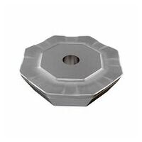 OFMR 0704-AER-76 IC928 HELIOCTO octagonal milling insert with a positive rake. Used for stainless steel and high temperature alloys.