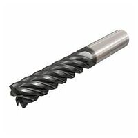 ECLI-B-6 250-1.0-C250 IC900 Fresas de mango largas de metal duro, de 6 filos y hélice de 45