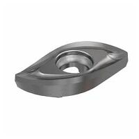 BCR D160-QT IC908 Ball Nose Inserts with a Straight Cutting Edge Tangent to a Round Corner