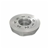 RCMW 1605H-T IC928 Round Milling Inserts with a Mounting Bottom Cylinder and 8 Indexing Cavities on the Insert Flank
