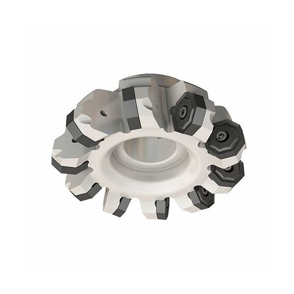 F45NM D080-06-27-R08 45° Face Mills Carrying Octagonal ONHU/MU 0806 Inserts with 16 Cutting Edges