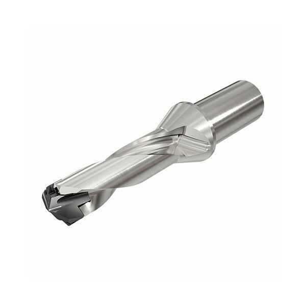 DCN 075-023-12R-3D Drill Body with Exchangeable Heads, Internal Coolant Holes and a Cylindrical Shank, Drilling Depth 3xD