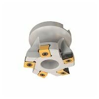 HTP D052-5-22-R-LN10 Shell Mill Plungers Carrying Tangentially Clamped Inserts with 4 Cutting Edges