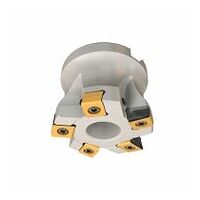 HTP D2.00-5-.75-R-LN10 Shell Mill Plungers Carrying Tangentially Clamped Inserts with 4 Cutting Edges
