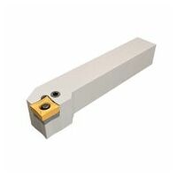 PQLCR 2525M-09 Lever-lock holders for square inserts with 7° clearance and 80° corners.