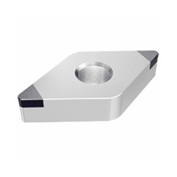DNGA 150404-F2 IB20HC 55° Rhombic Inserts with 2 CBN Tips for Machining Hardened Steel, Sintered Metals and High Temperature Alloys