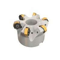 FF SOF 8/16 D2.5-06-1.00R Multifunction Fast Feed Milling Cutter for Octagonal and Square Insert Contours with Various Entry Angles