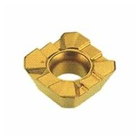 SEMT 1204AF-R-HS IC928 Square Milling Inserts with a Chip Splitting Serrated Cutting Edge for 45° Roughing
