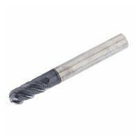 EB-E4L 03-06/09C06CFH57 IC902 4 Flute, 45° Helix Ball Nose Endmills with 3xD Relieved Necks and Variable Pitch for Chatter Dampening on Hard Materials
