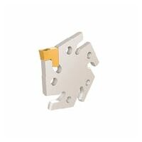 ADMP D45-2.0 Parting and Grooving Adapters with 5 Pockets for TANG-GRIP Tangentially Clamped Inserts