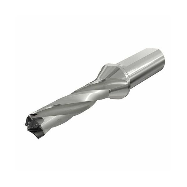 D3N 150-045-19.05A-3D Exchangeable Head 3 Flute Drills with Coolant Holes and One Flat Shank, Drilling Depth 3xD