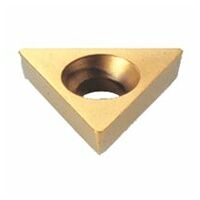 TPGB 160304-60 IC570 Triangular, 11° positive flank, for short chipping materials.
