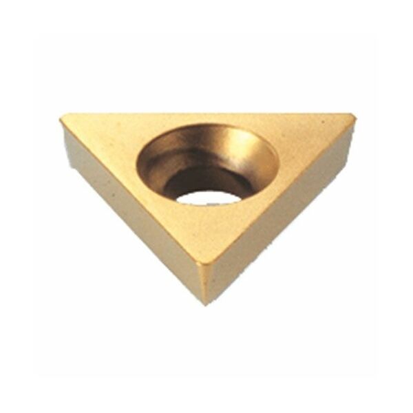 TPGB 160304-60 IC570 Triangular, 11° positive flank, for short chipping materials.