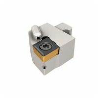 NQCH12-SCACL-09S-JHP Screw Lock JETCUT Modular Heads Carrying 7° Clearance 80° Rhombic Inserts for Swiss-Type Machines