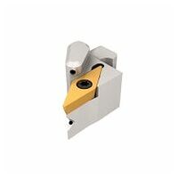 NQCH12-SVACL-11S-JHP Screw Lock JETCUT Modular Heads Carrying 7° Clearance 35° Rhombic Inserts for Swiss-Type Machines