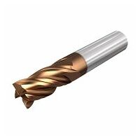 EC-E4M 12-24C12CF-83 IC608 4 Flute, 38° Helix Endmills, up to 2XD depth of cut with Variable Pitch for Chatter Dampening