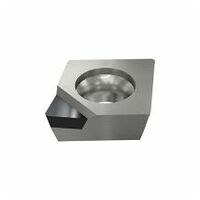 CPGT 060202F ID4 Positive 80° rhombische Schneideinsätze mit PKD-Spitze und positivem Spanwinkel für das Schlichten von NE-Metallen