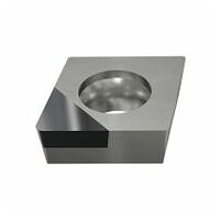 CPGW 05T104F ID8 Positive rhombische 80° Schneideinsätze mit PKD-Spitze für Schlichtbearbeitungen von NE-Metallen