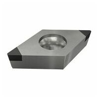 DCGW 070208S-2MT BI25HC Positive 55° rhombische Schneideinsätze mit 2 CBN Bestückungen für gehärteten Stahl und Gusseisen