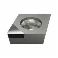 ECGW 12T304F ID4 Positiver 75° quadratische Schneideinsatz mit einer PKD Bestückung, für das schlichten von Nichteisenmetalle