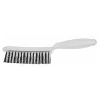Wire rivet brush with plastic handle Stainless steel wire smooth 0.35 mm