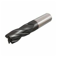 ECC120A25-4W12 IC900 4 Flute, 30° Helix Medium Length Solid Carbide Endmills with Chamfered Corners