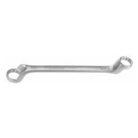 Double-ended ring spanner, deeply cranked  30X34 mm
