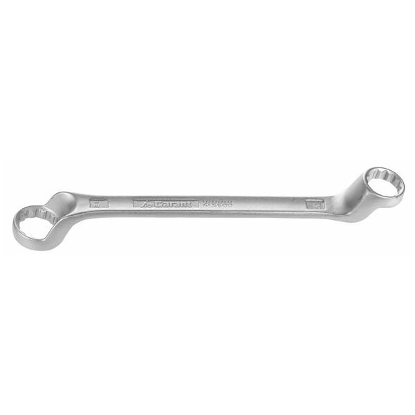Double-ended ring spanner, deeply cranked  30X34 mm