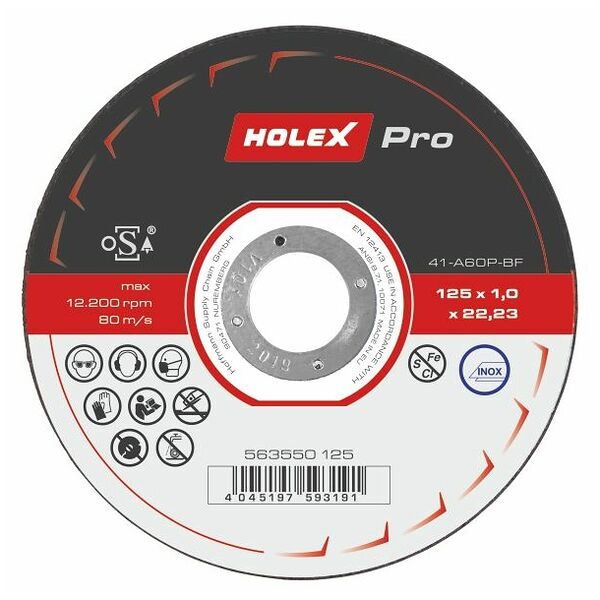 Disco per troncatura HOLEX Pro EXTRA SOTTILE 125 mm