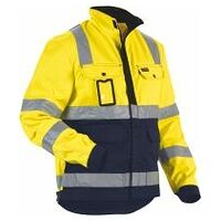 Warnschutz-Jacke  gelb / marineblau