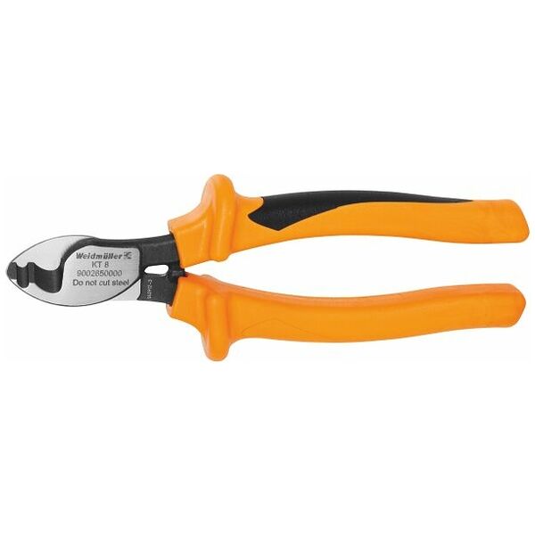 Cable cutter with compound action, with 2-component coated handles 165 mm
