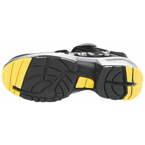 Sandal, black/yellow uvex 1, S1