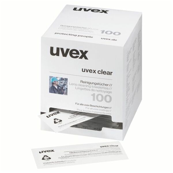 Uvex Chiffons de nettoyage pour lunettes 100 pièces
