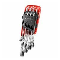 Reversible ratchet wrench set, 8 pieces ( 5/16″ to 3/4″) - Holder