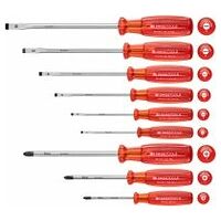 multicraft screwdriver set for slotted and Phillips screws