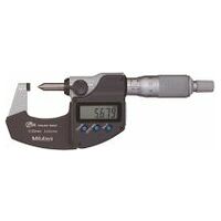 Digital external micrometer with measuring tip
