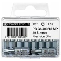 PrecisionBits, oblika C 6.3 (1/4″), za vijake Torx®