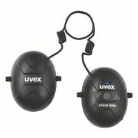 uvex axess basisunit met één helm kap 2640201 zwart SNR 25 dB grootte L, M, S.