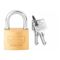 Precision padlock individual keys