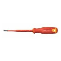 Electrician’s screwdriver for Torx®, with 2-component Haptoprene handle SLIM blade, fully insulated TX25