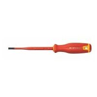 Electrician’s screwdriver for slot-head, with 2-component Haptoprene handle SLIM blade fully insulated 5,5 mm