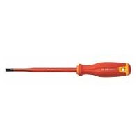 Electrician’s screwdriver for slot-head, with 2-component Haptoprene handle SLIM blade fully insulated 6,5 mm